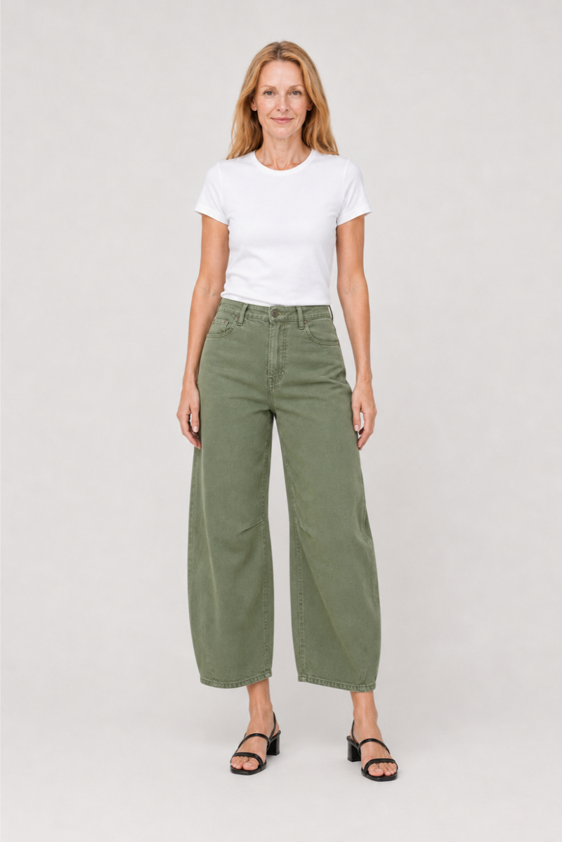 Elmore Horseshoe Leg High Rise Olive Green