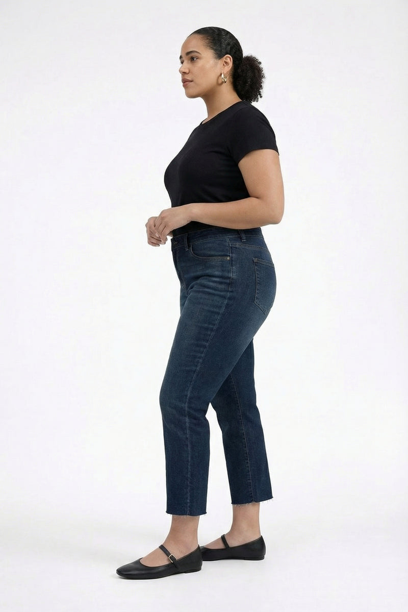 Aberdeen High Rise Wide Leg Crop Sculpt+ Plus Timbers