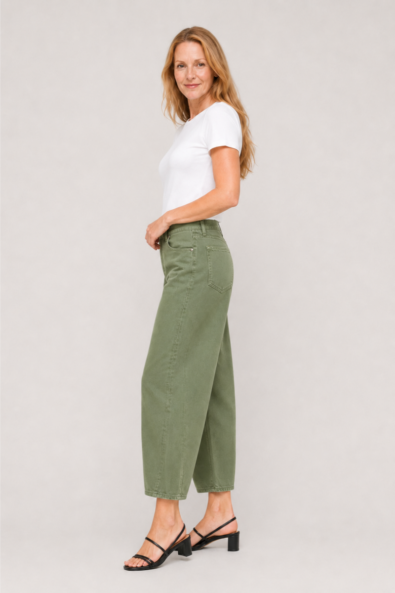 Elmore Horseshoe Leg High Rise Olive Green