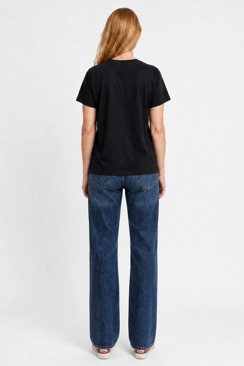Elliotte Crewneck Tee Black