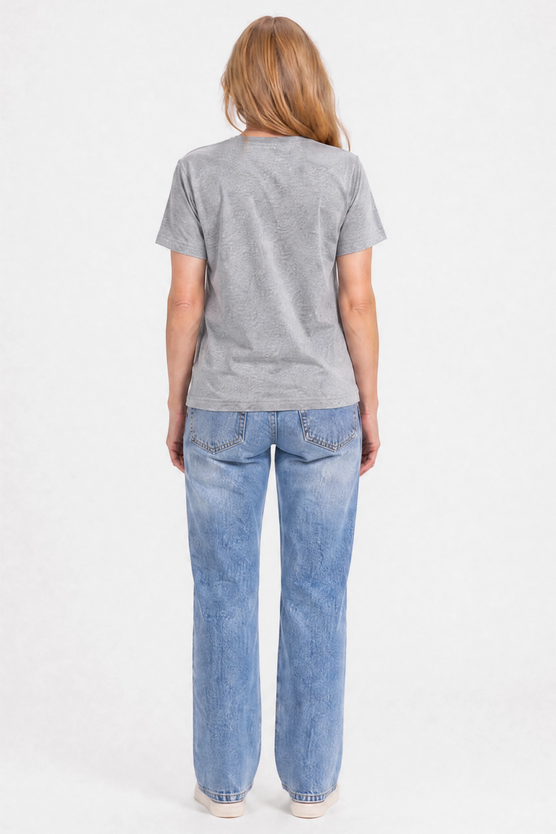Elliotte Crewneck Tee Heather Grey
