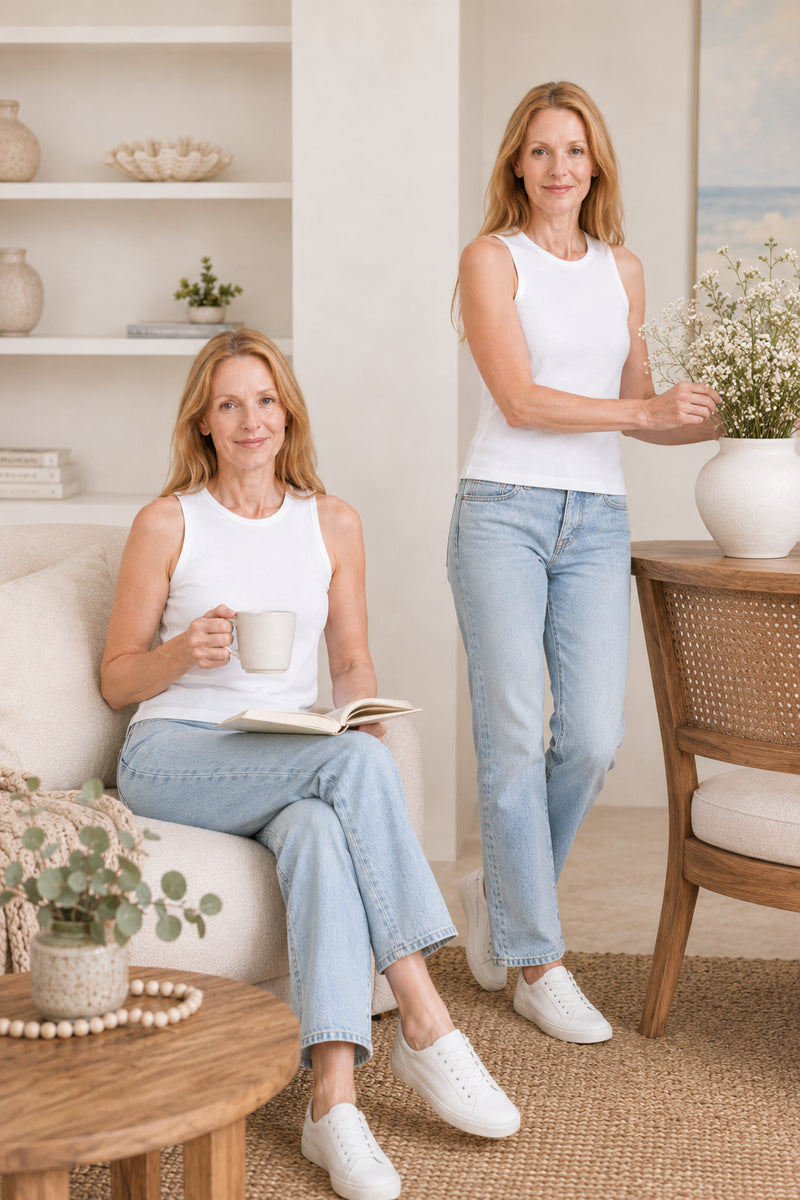 Linden Tank 2 Pack White