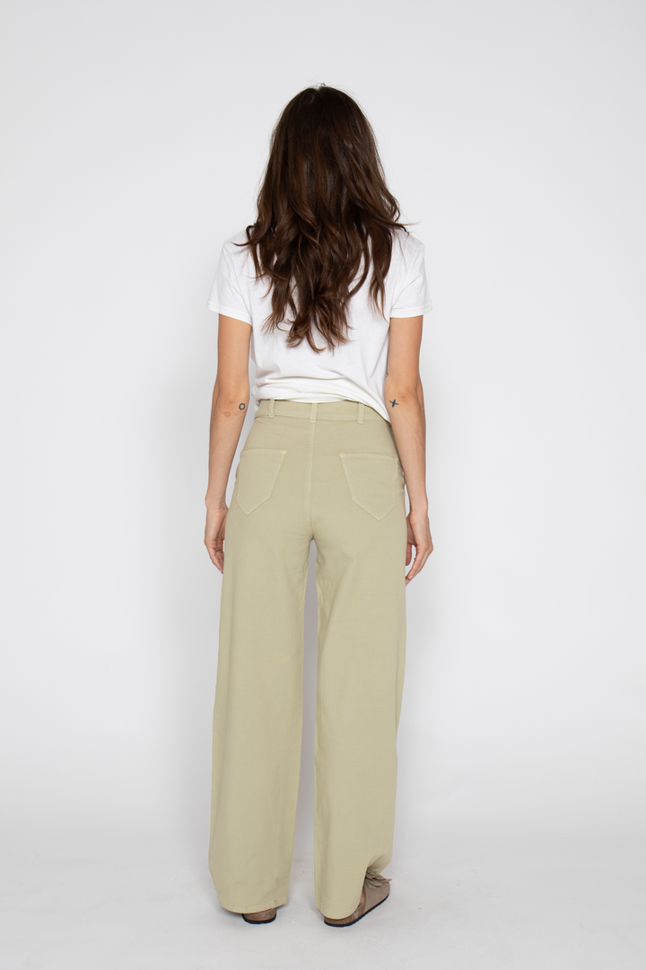 Flora Trouser Pants – Lint | Women's High Rise Cotton Trousers
