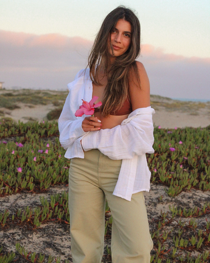 Flora Trouser Pants – Lint | Women's High Rise Cotton Trousers