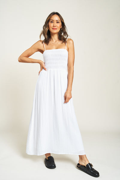Women's Maybrook Maxi Dress | White | Size: Large by Oliver Logan