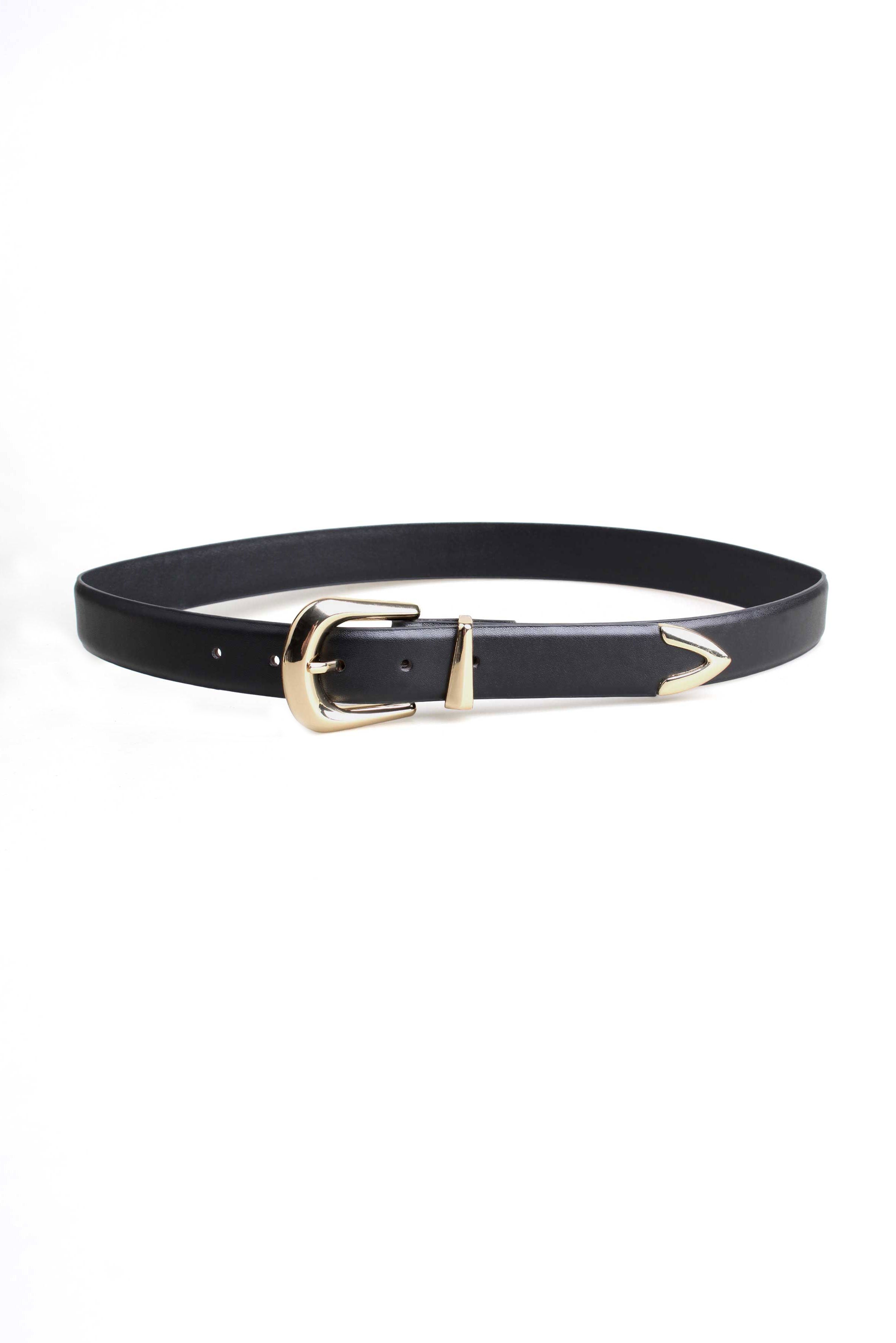 Classic Leather Belt Black - Oliver Logan
