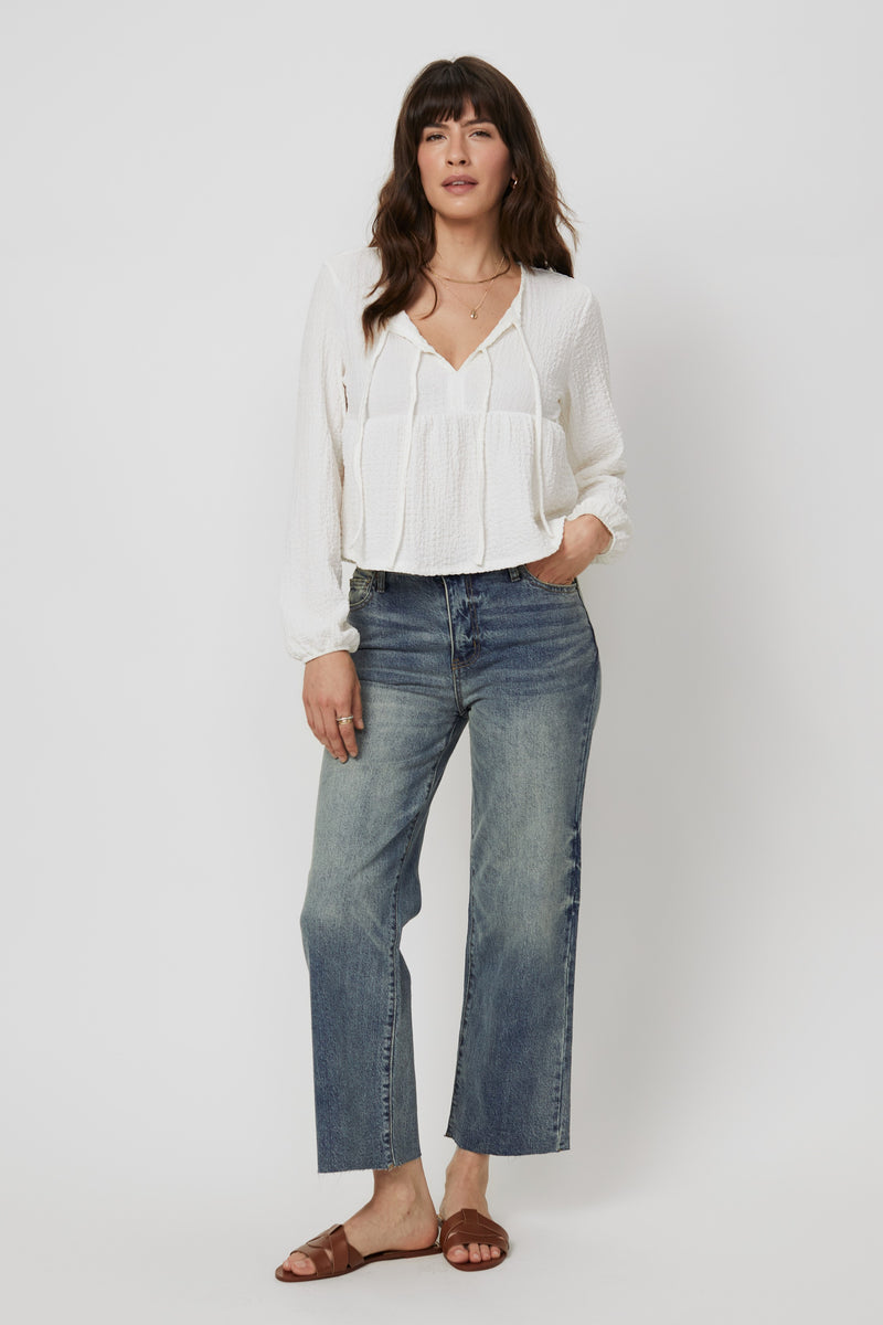 Aberdeen High Rise Wide Leg Crop Vintage Tint