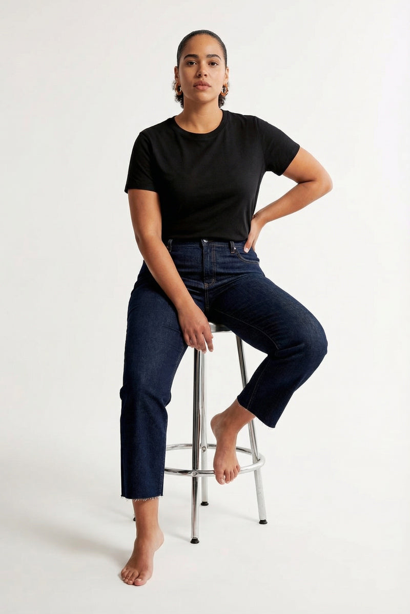 Aberdeen High Rise Wide Leg Crop Sculpt+ Plus Timbers