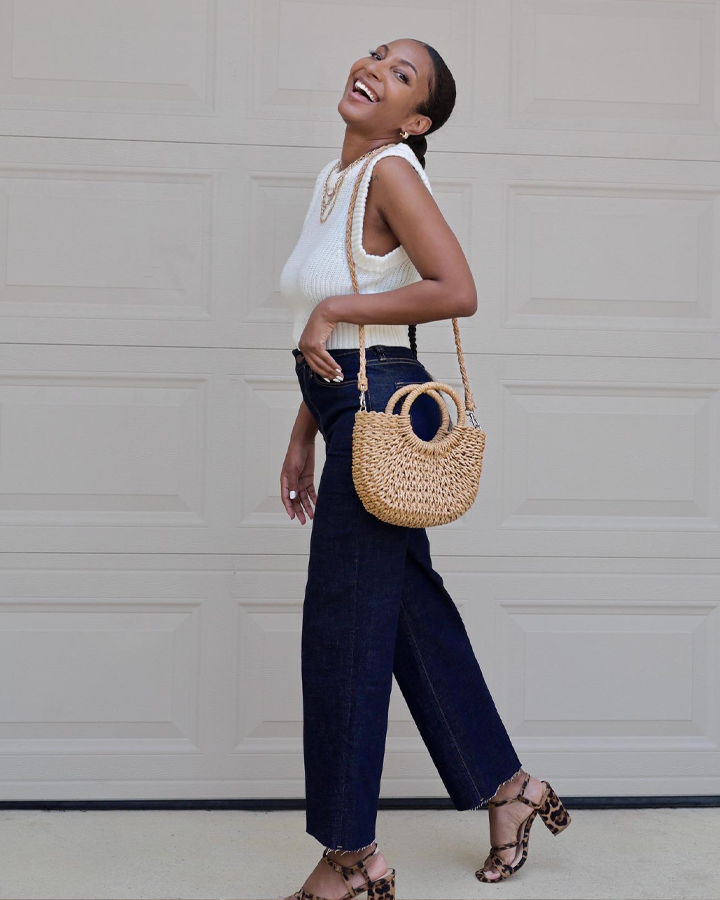 Aberdeen Wide Leg Crop Jeans – Timbers Wash | Oliver Logan