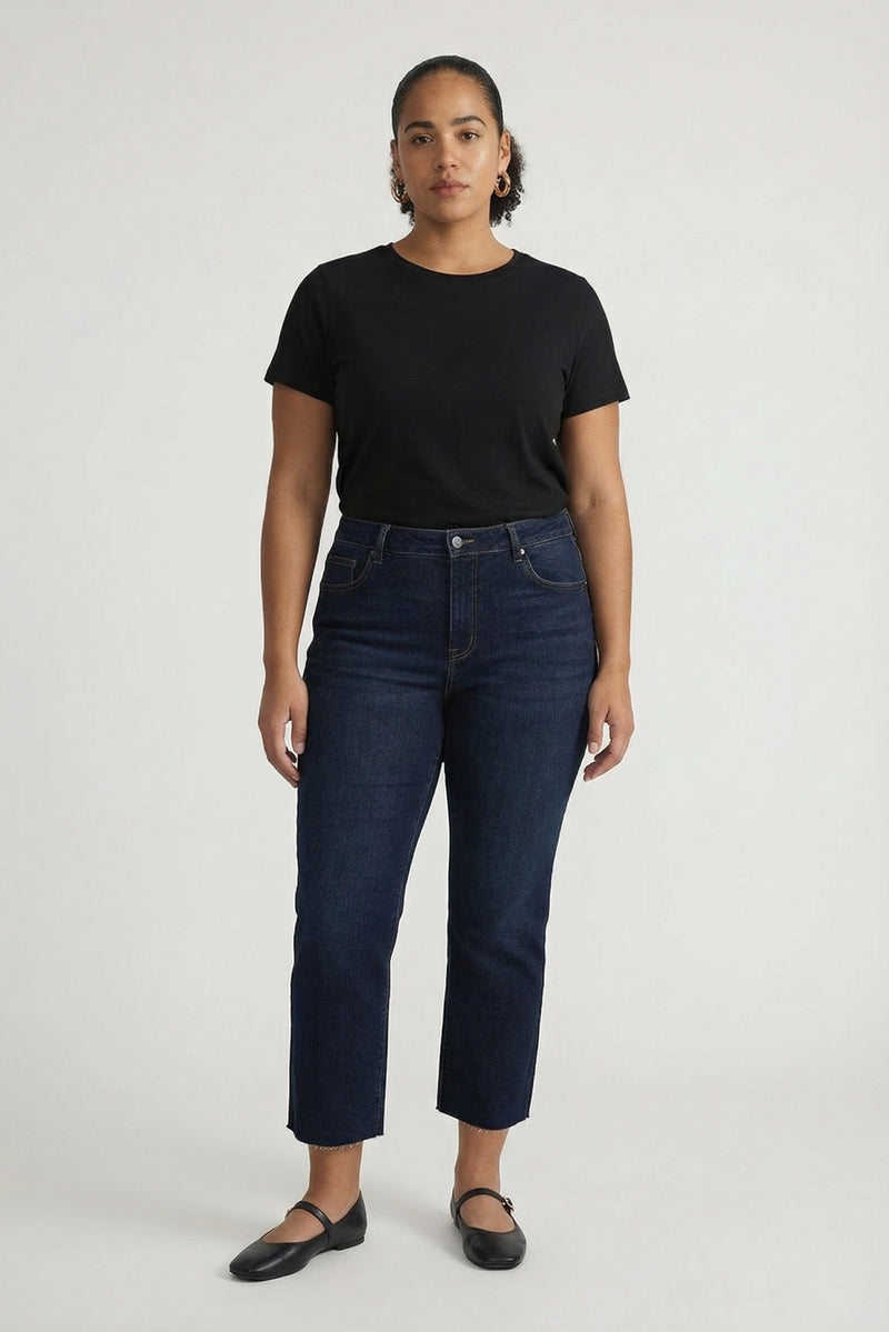 Aberdeen High Rise Wide Leg Crop Sculpt+ Plus Timbers