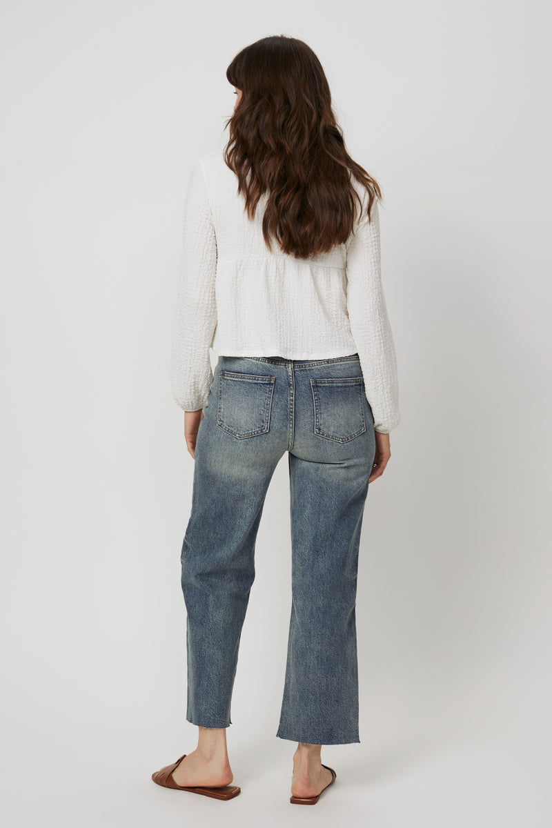 Aberdeen High Rise Wide Leg Crop Vintage Tint