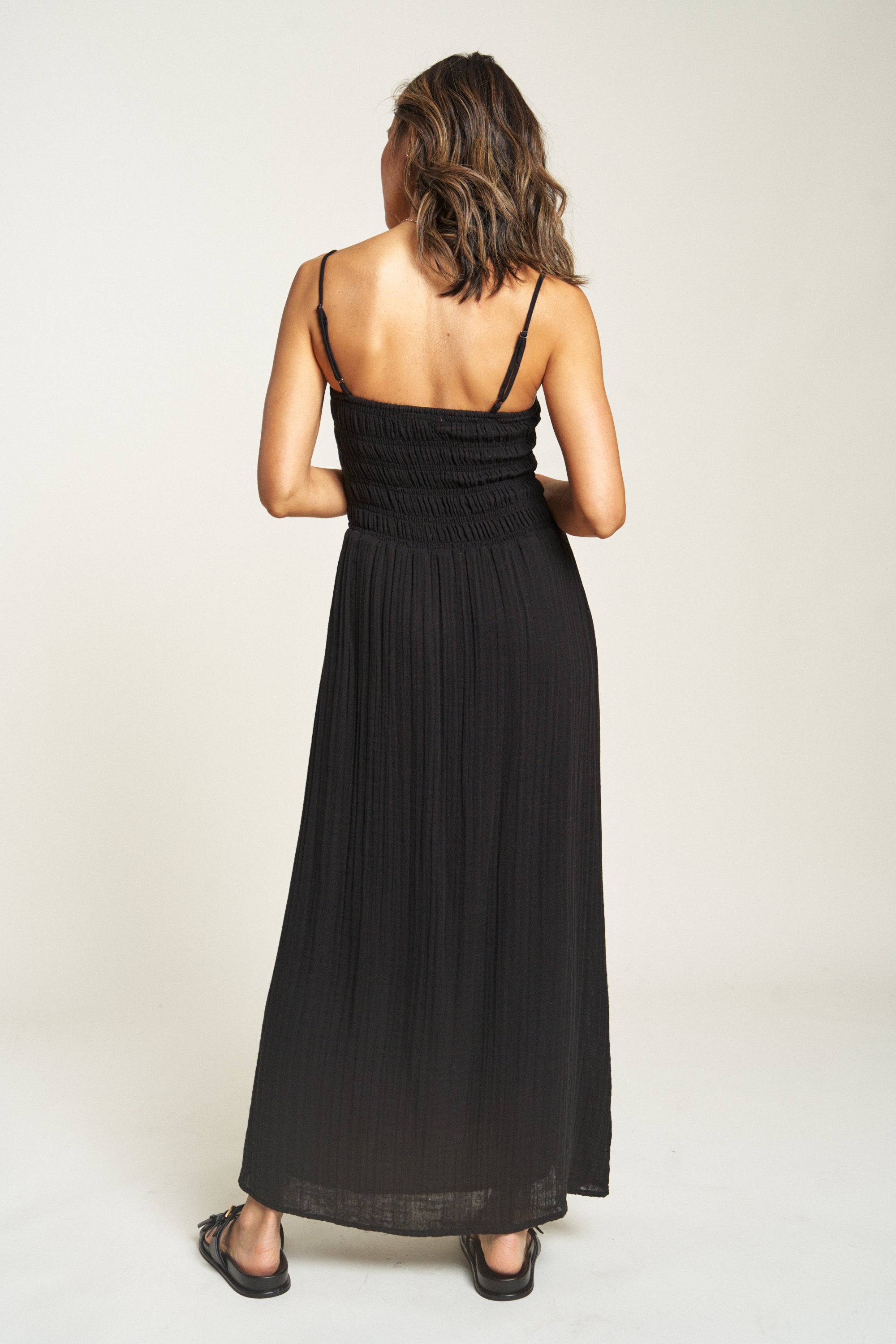 andmary Lady like long dress ブラック ANDMARY】Lady like long dress