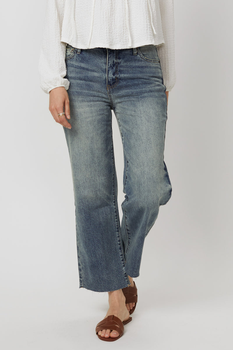 Aberdeen High Rise Wide Leg Crop Vintage Tint