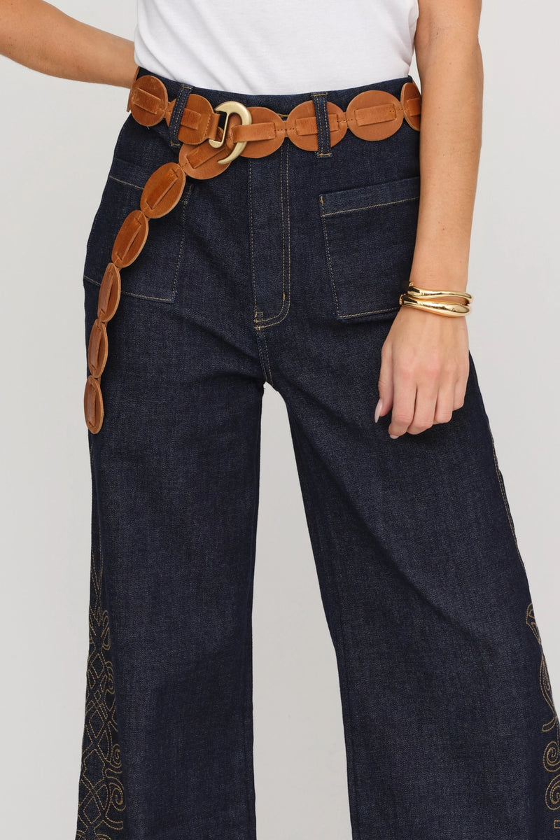Campbell Wide Leg High Rise Sculpt+ Timbers