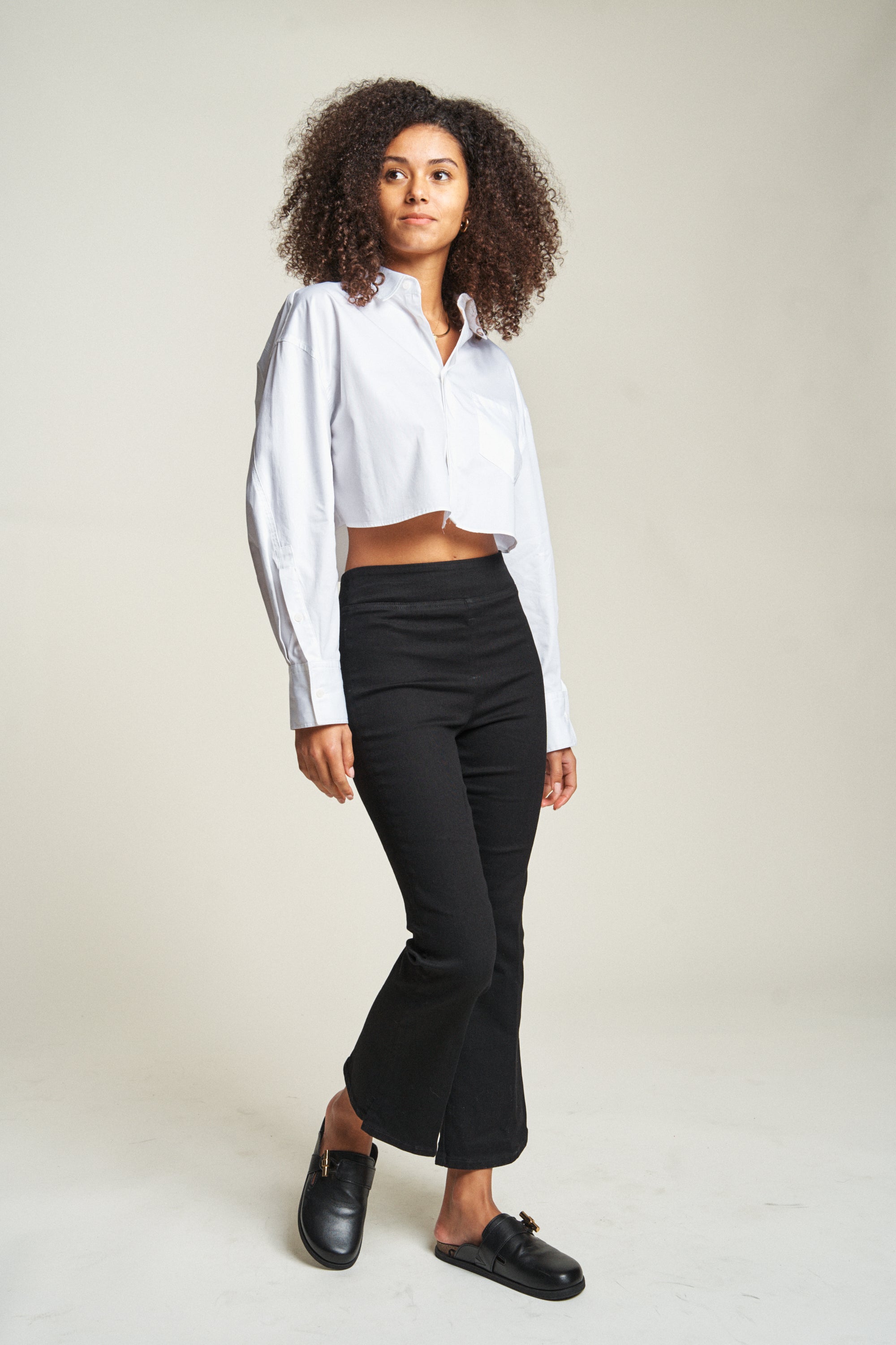 High Rise Flare Super Stretch Pants | Oliver Logan - Oliver Logan