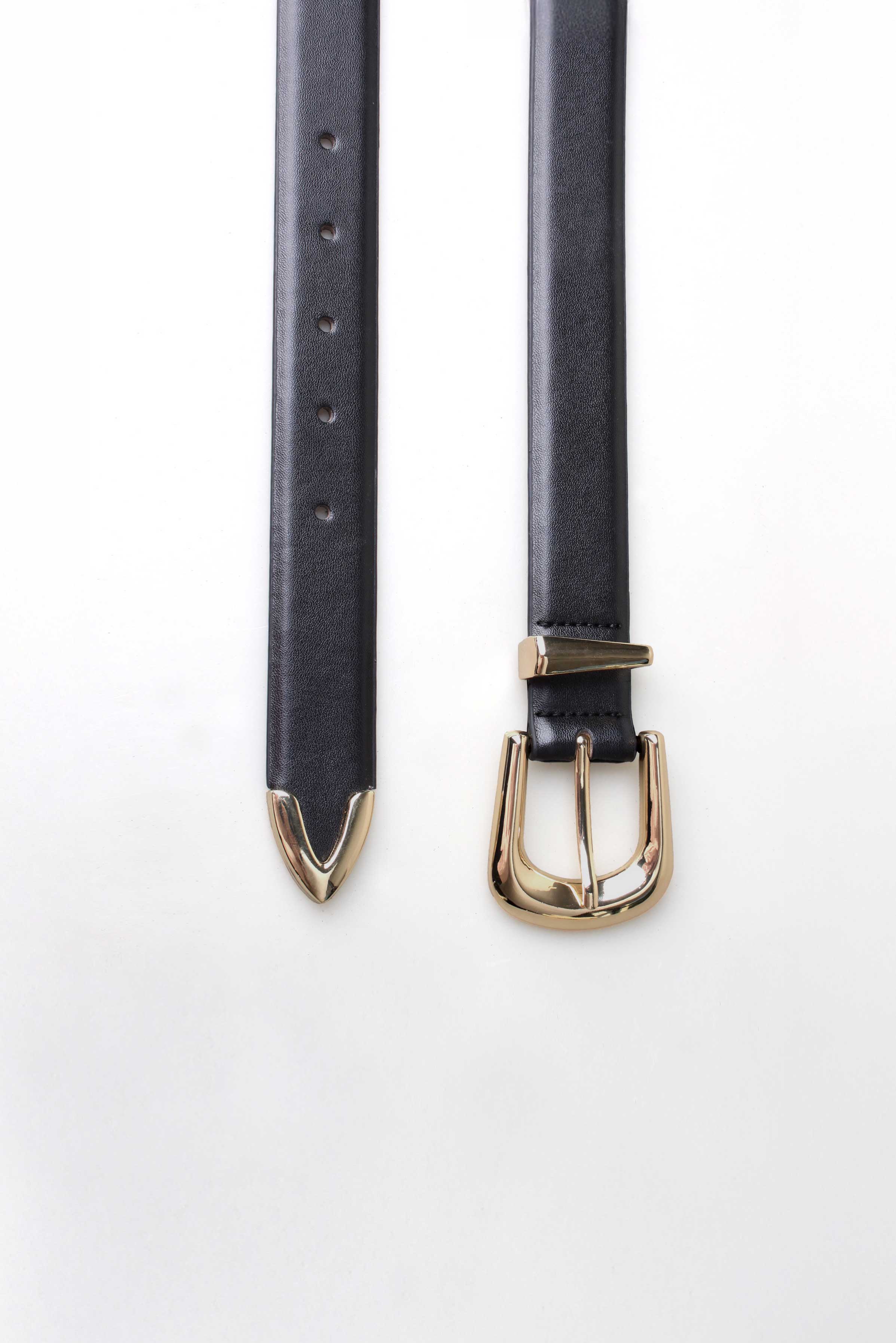 Classic Leather Belt Black - Oliver Logan