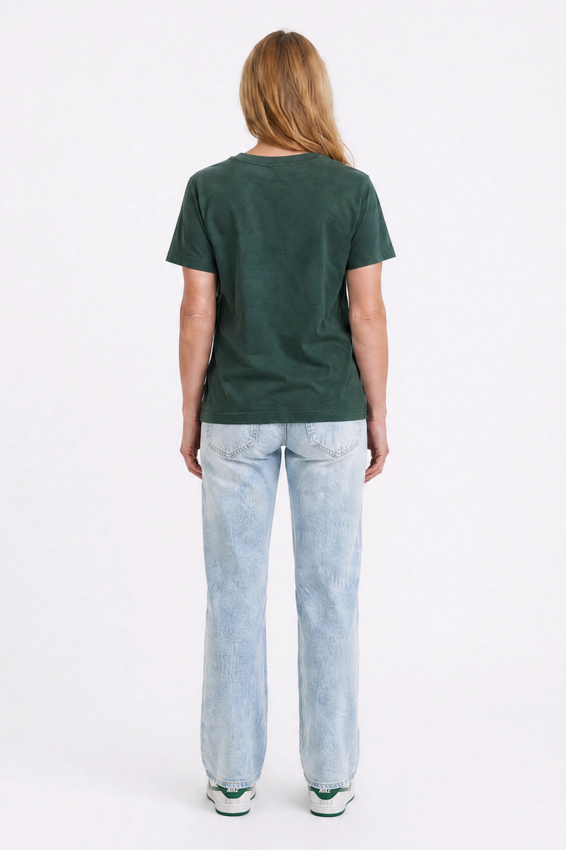Camille V Neck Tee Sycamore