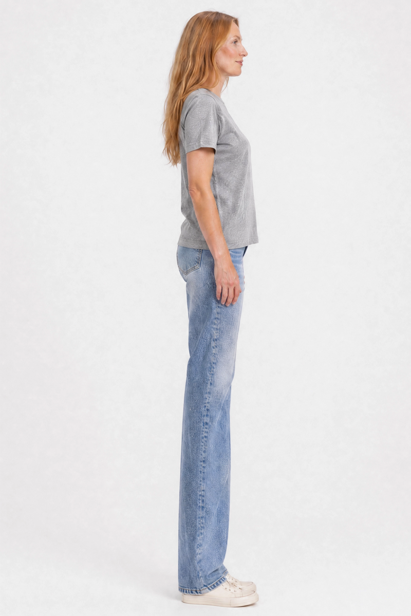 Elliotte Crewneck Tee Heather Grey