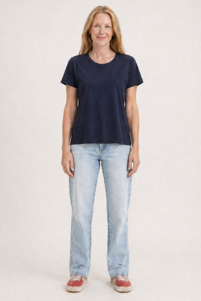 Elliotte Crewneck Tee Navy Blazer