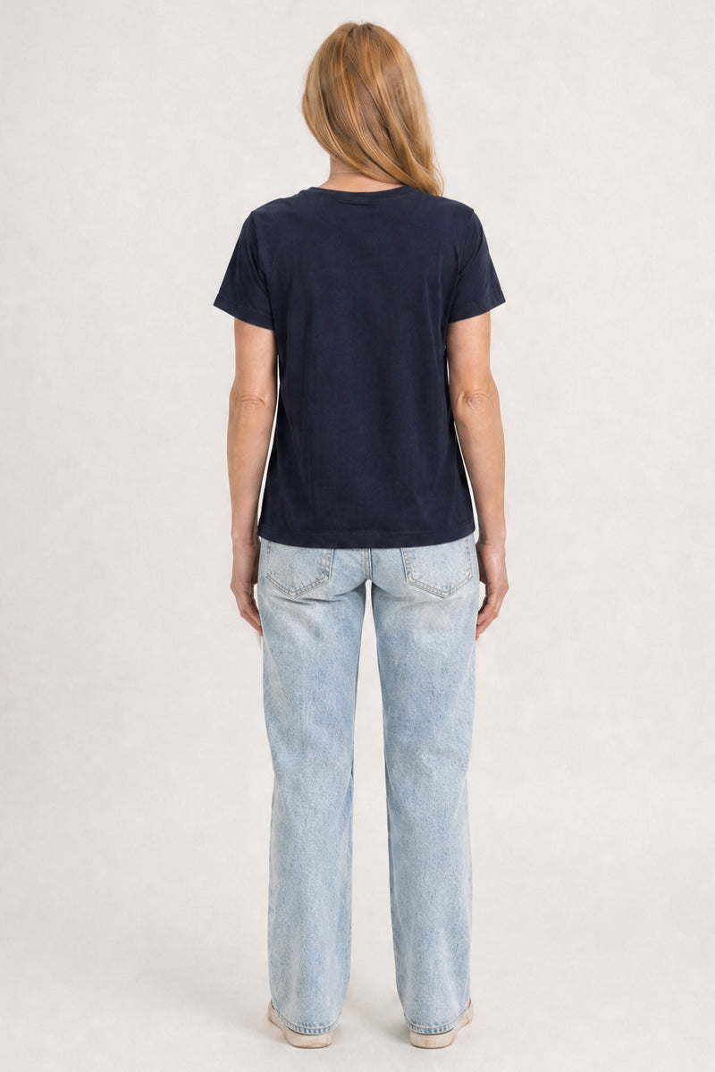 Elliotte Crewneck Tee Navy Blazer