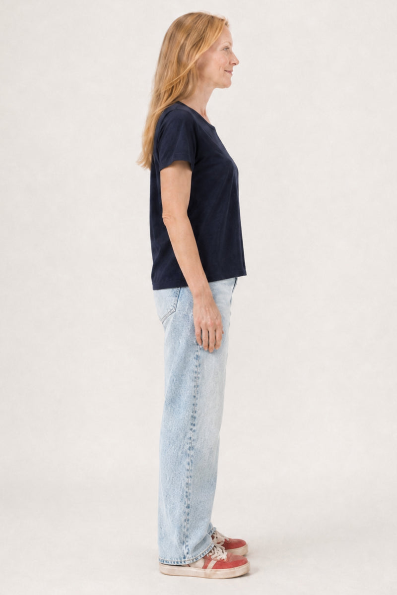 Elliotte Crewneck Tee Navy Blazer