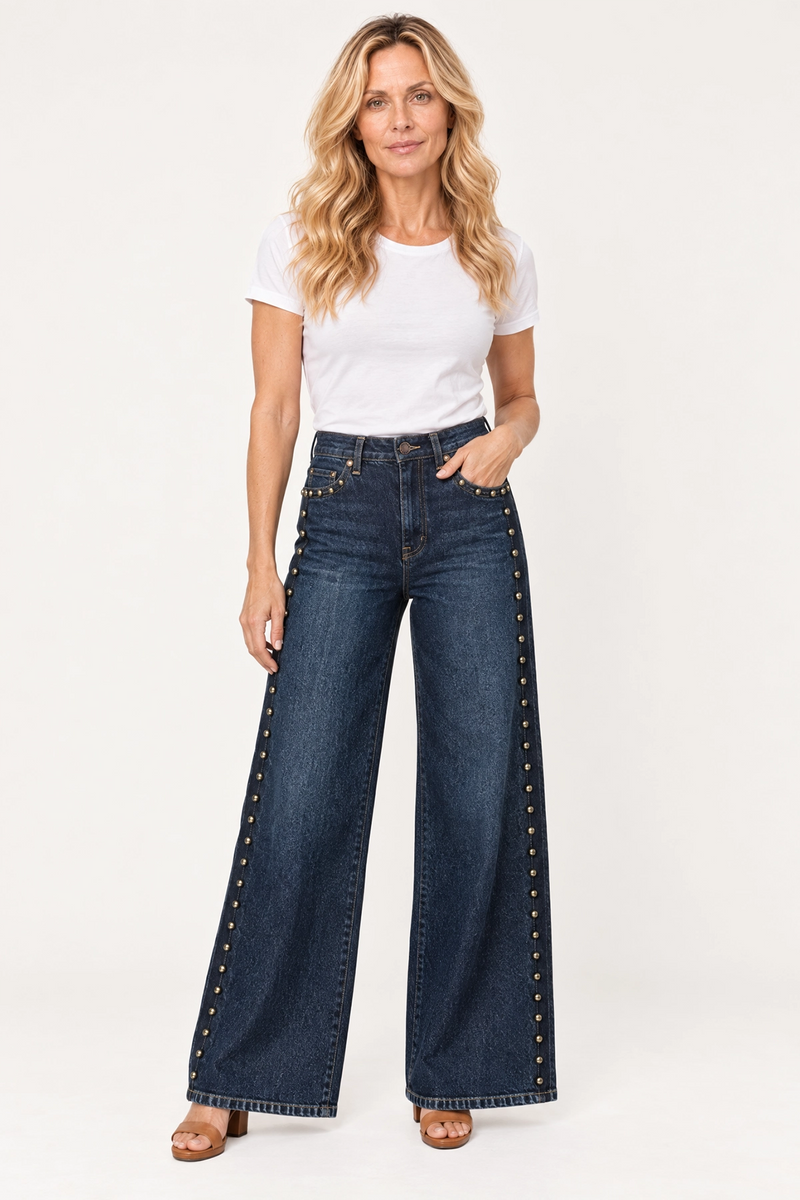 Andrews High Rise Extra Wide Leg 2 Year Wash