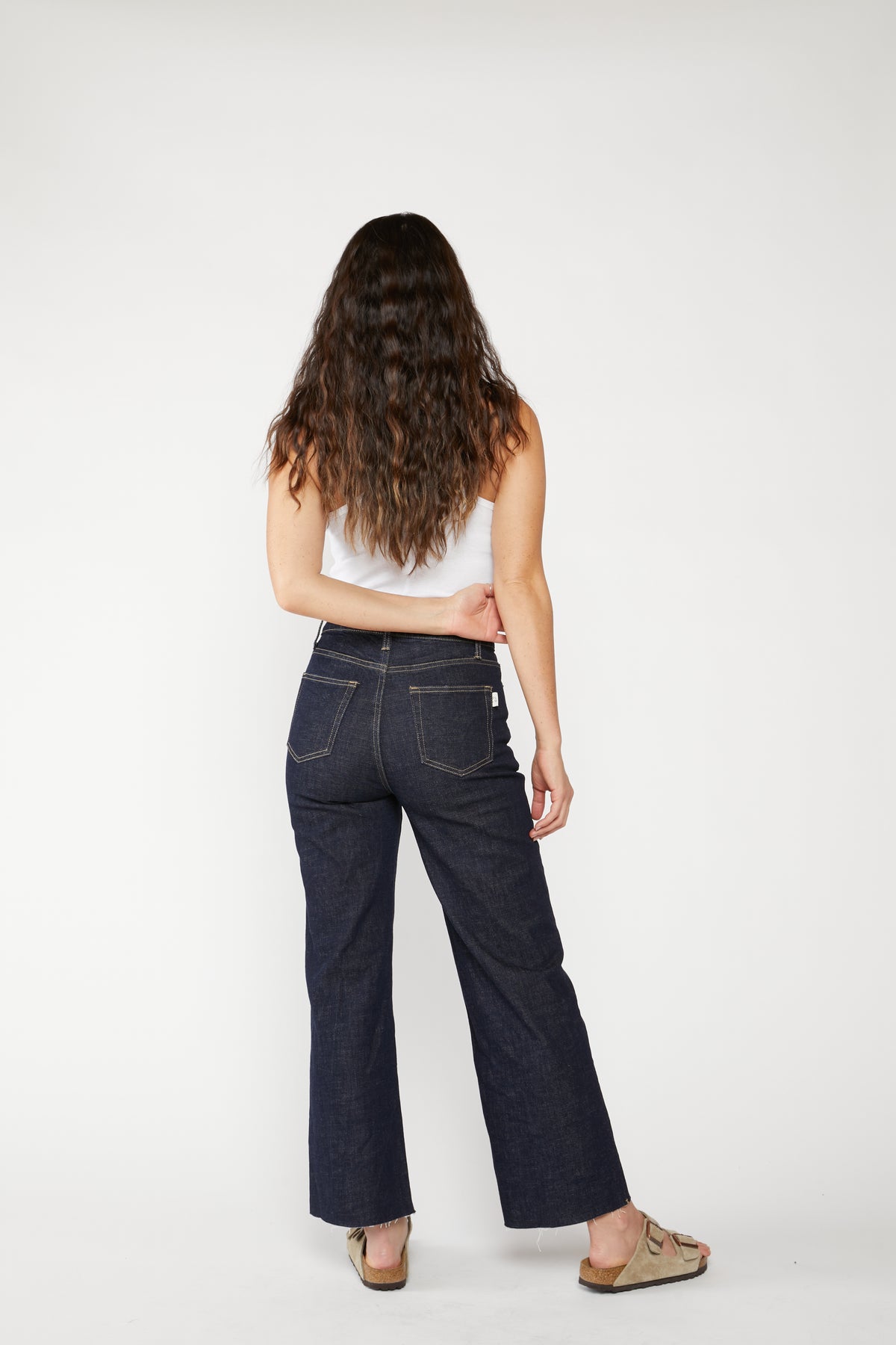 Cropped Denim | High Rise Dark Washed Denim for Women - Timbers ...